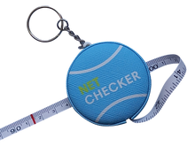 Load image into Gallery viewer, Net Checker by Scoring Right - Tennis Height Measuring Tape and Keyring