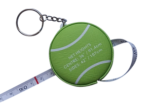 Net Checker by Scoring Right - Tennis Height Measuring Tape and Keyring