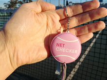 Load image into Gallery viewer, Net Checker by Scoring Right - Tennis Height Measuring Tape and Keyring